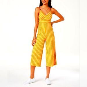 Polly & Esther Junior Striped Cropped Jumpsuit